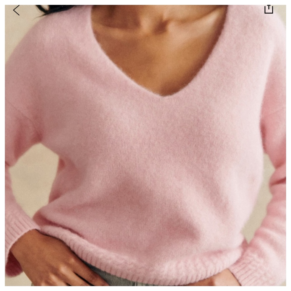 Sezane Denisa Jumper Light Pink - Size L. NWT